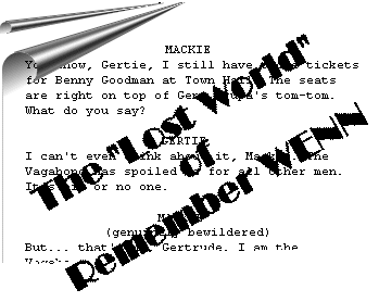 The Lost World of Remember WENN