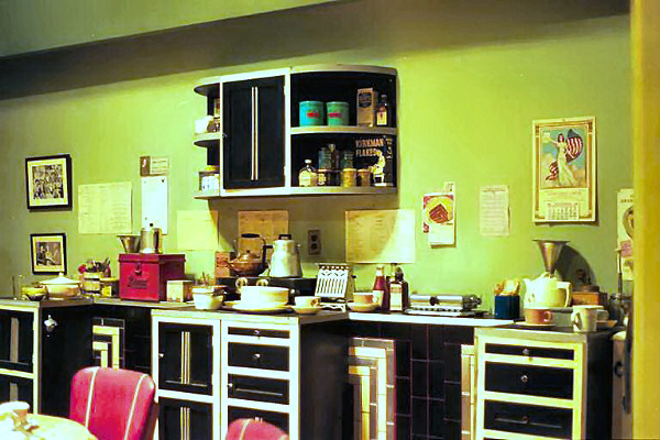 Kitchen area of the Green Room